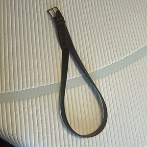 Allen Edmonds Brown Textured Calfskin Belt